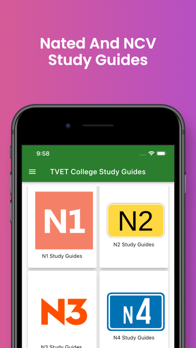 TVET College Study Guides Screenshot