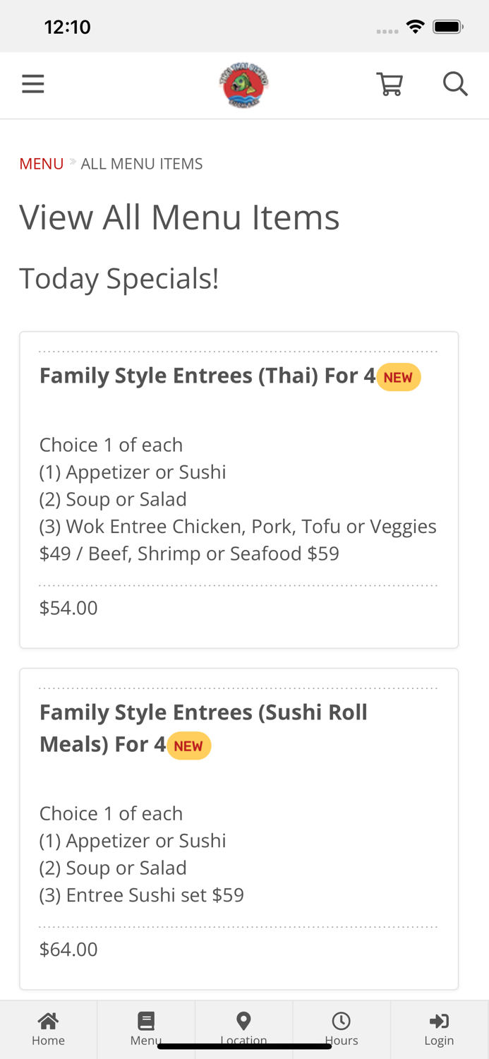 Thai Thai Bistro Sushi Bar