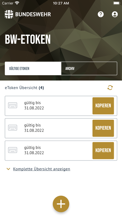Bw-eToken Screenshot