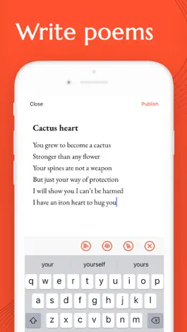 Game screenshot Poetizer: A poetry writing app apk