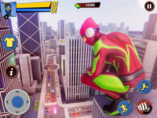 Rope Super Hero Flying Games