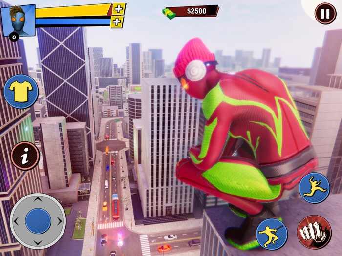 Rope Super Hero Flying Games