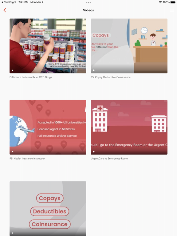 PSI Health Insurance iPad screenshot 4 - Medical app