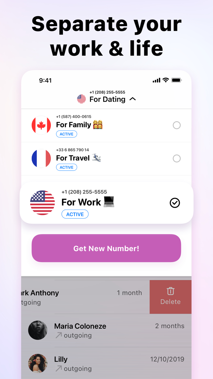 2nd • Second Line Phone Number