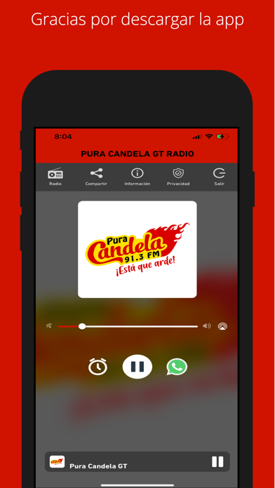 PURA CANDELA GT RADIO Screenshot