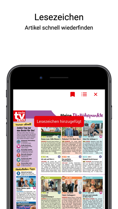 Mein TV und ich ePaper Screenshot