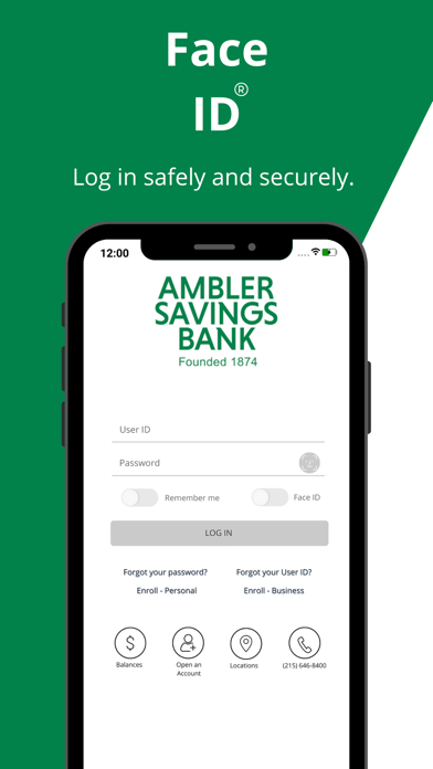 Ambler Savings Bank Mobile App Screenshot