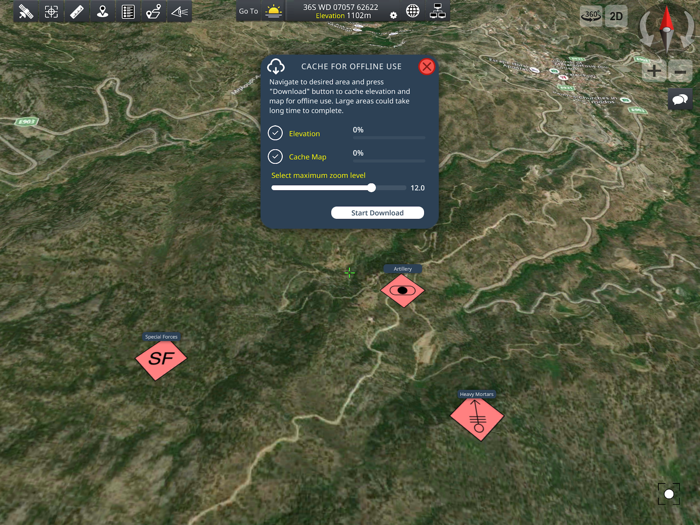 Achilleus 3D Tactical Map