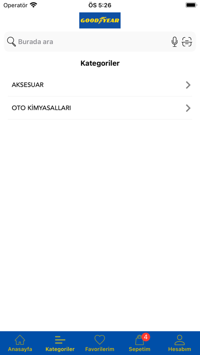Goodyear Oto Aksesuar Screenshot