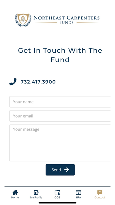 Northeast Carpenters Funds Screenshot