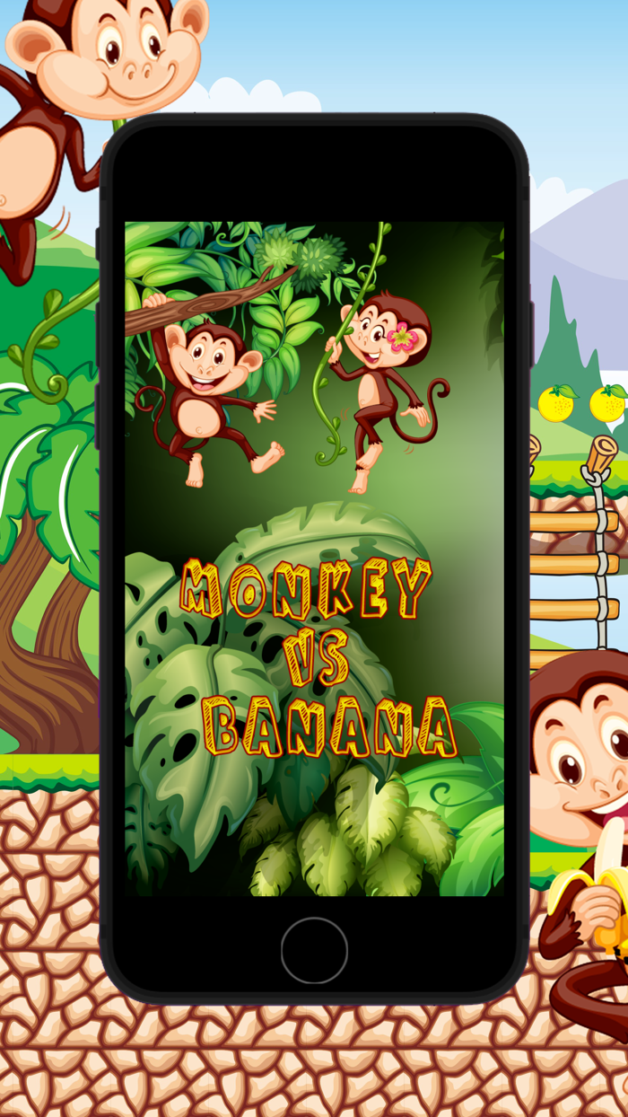 Monkey jumper pick bananas