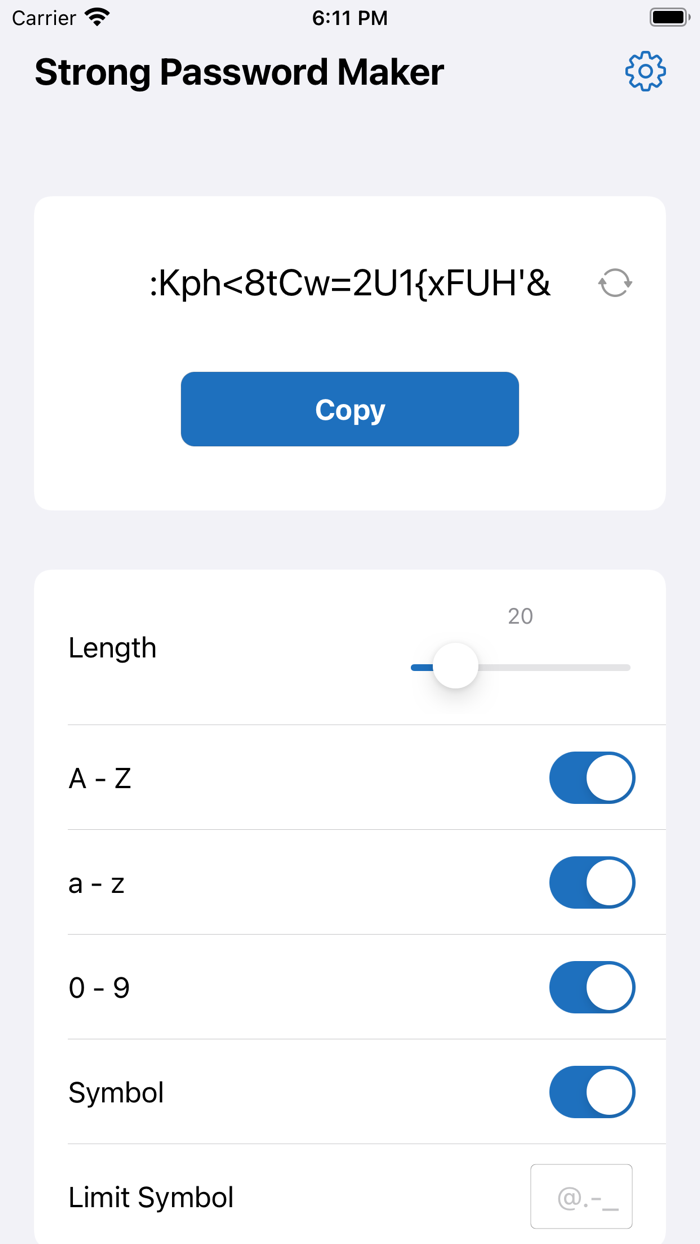 Strong Password Maker