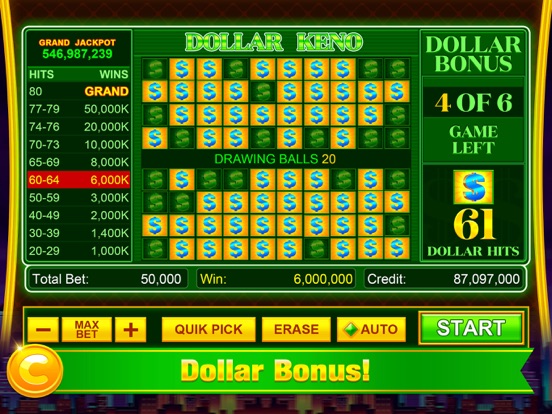 Keno - Cleopatra Keno Games iPad screenshot