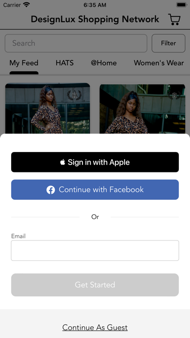 DesignLux Shopping Network Screenshot