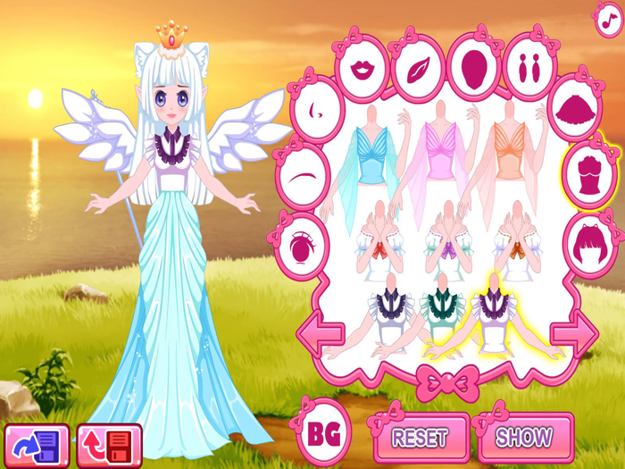 Anime dress up avatar game
