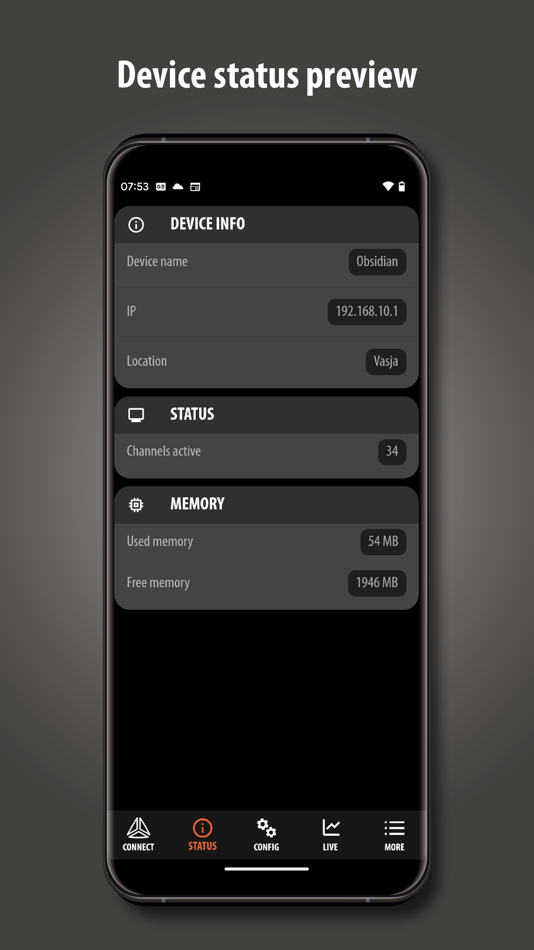#3. DewesoftM (iOS) Podle: DEWESoft