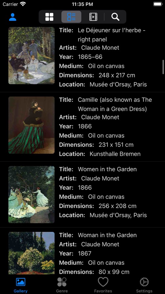 #10. Artlist - Monet Collection (iOS) Podle: Jinan Matrix Information Technology Co., Ltd.