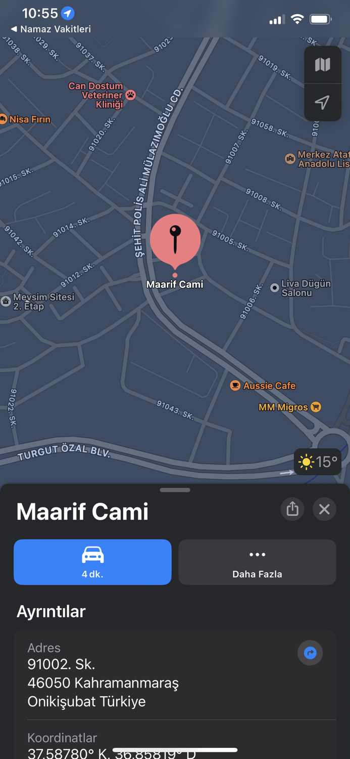 Namaz Vakitleri Diyanet