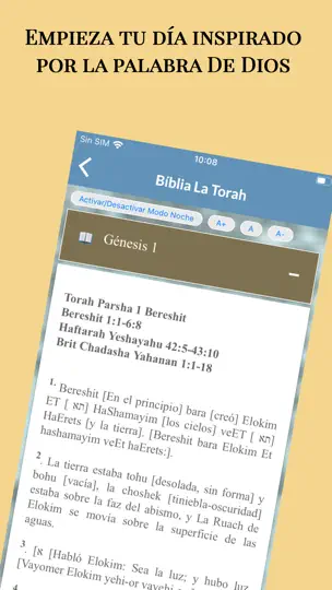 Captura de pantalla de Biblia La Torah En Español en iPhone 2