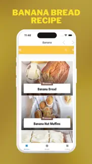banana bread recipe. iphone screenshot 1
