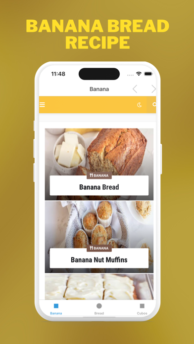 Banana Bread Recipe. Screenshot