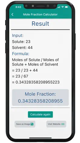 Game screenshot Mole Fraction Calculator apk