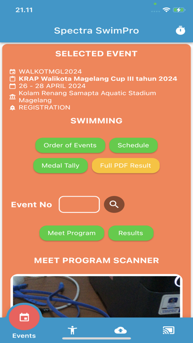 Spectra SwimPro Screenshot