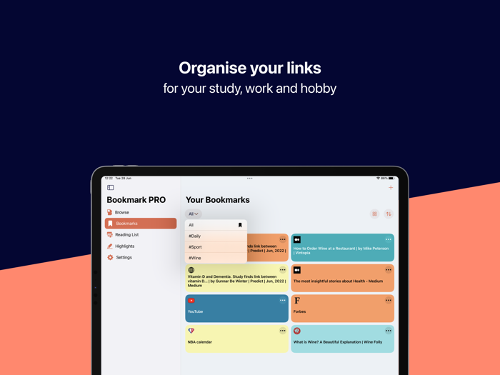 Bookmark PRO Link Manager