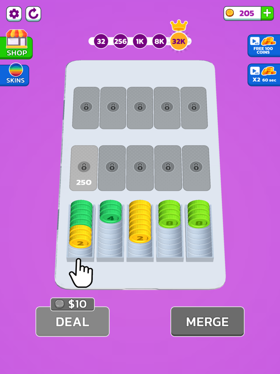 カラーコインを取得ソートパズルゲーム3D  カードシャッフルのおすすめ画像1