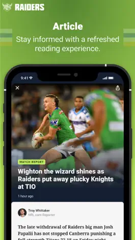 Game screenshot Canberra Raiders apk