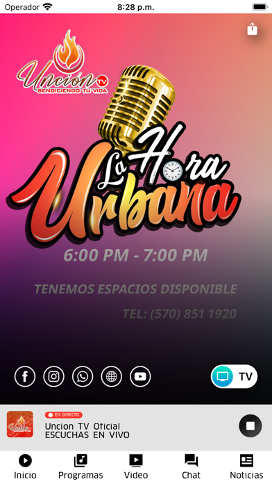 Unción TV Oficial Screenshot