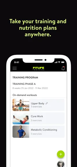 Game screenshot Fitlife Training App apk