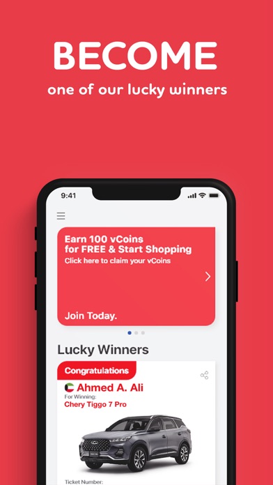 VINCO - Shop & Win Screenshot