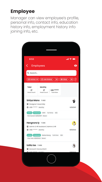 Corarl HR App Screenshot