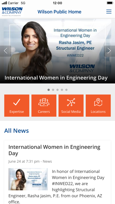 OneConnect @ Wilson & Company Screenshot