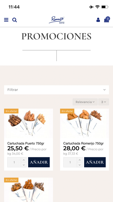 Romerijo – Comida a Domicilio Screenshot