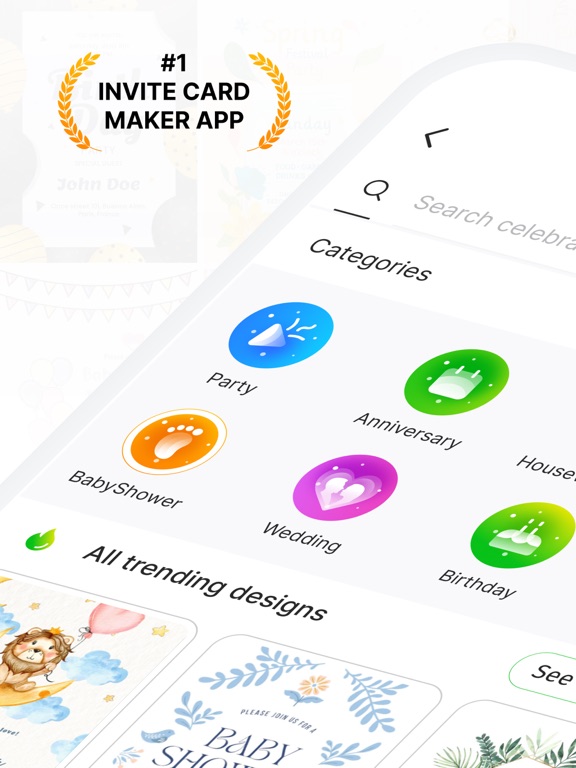 Screenshot #4 pour Party Invite Card Maker