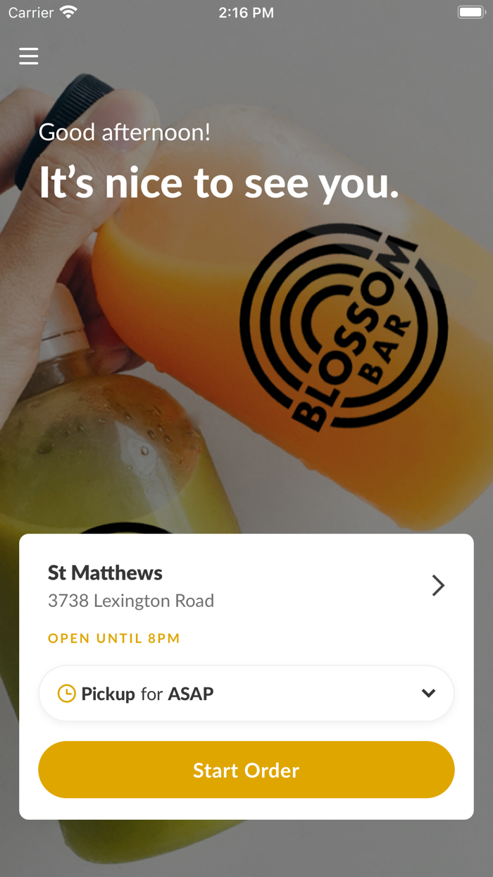 Blossom Bar Smoothie and Juices