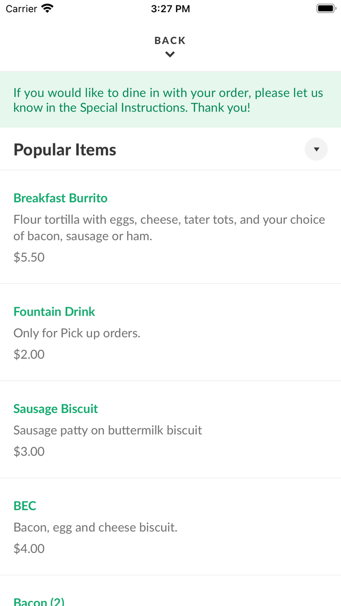 Dine On The Go Meridian