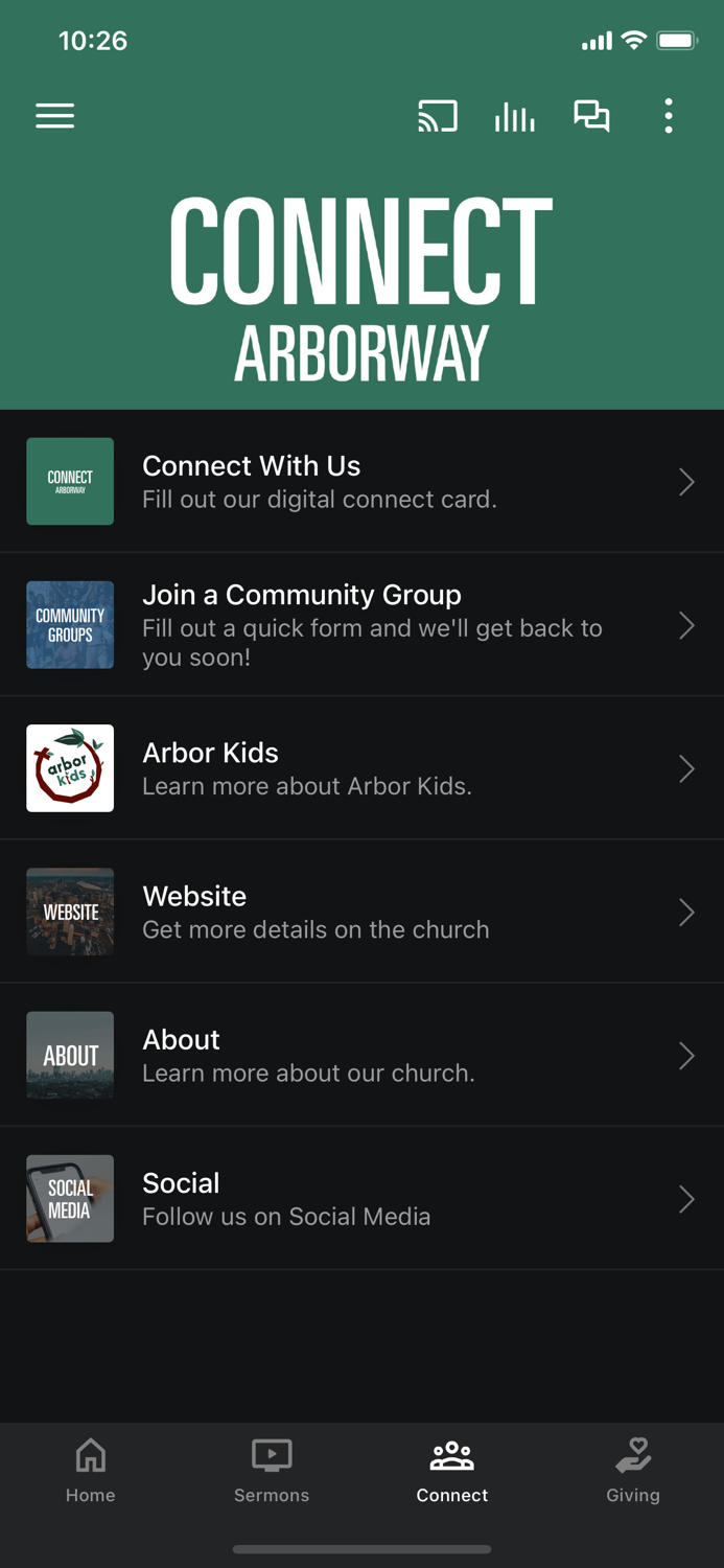Arborway Community Church App