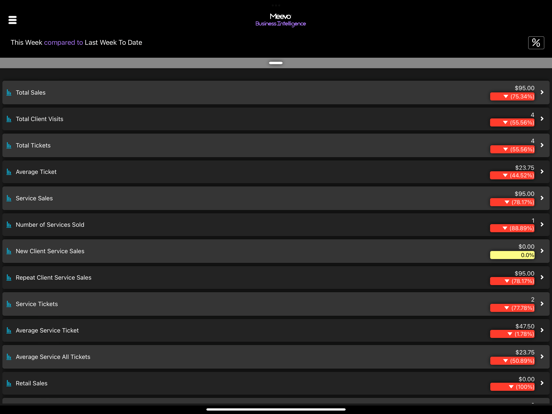 Meevo Business Intelligence iPad screenshot 4 - Business app