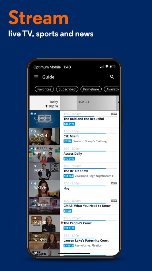 #4. Optimum (iOS) Podle: CSC Holdings, LLC.