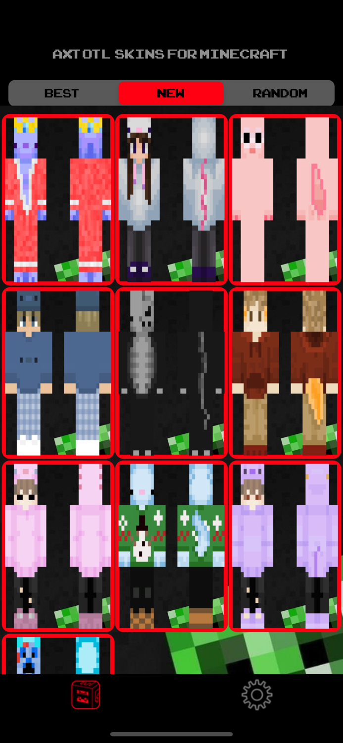 Axolotl Skins for Minecraft PE