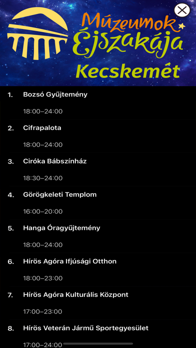 Múzeumok Éjszakája Kecskemét Screenshot