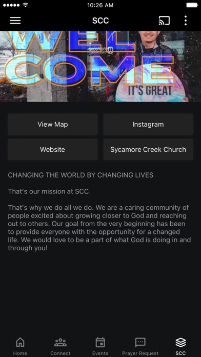 Sycamore Creek Church Screenshot