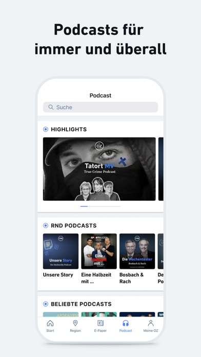 OZ - Nachrichten und Podcast Screenshot