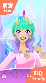 makeup girls unicorn dress up iphone screenshot 1