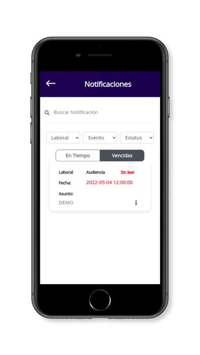 Legaltracking Screenshot