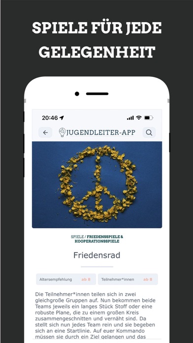 Jugendleiter-App Screenshot