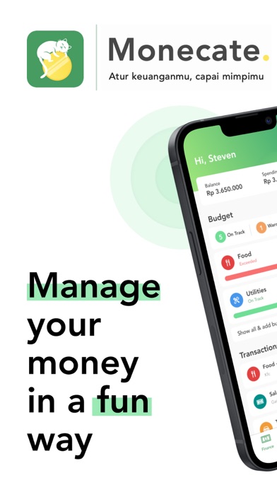 Monecate: Money Manager Screenshot